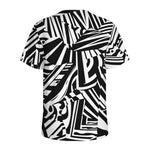 Abstract Dazzle Pattern Print Men's Sports T-Shirt