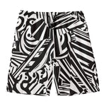 Abstract Dazzle Pattern Print Men's Swim Trunks