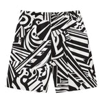 Abstract Dazzle Pattern Print Men's Swim Trunks