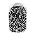Abstract Dazzle Pattern Print Mesh Laundry Hamper