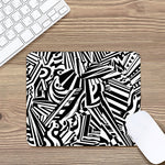 Abstract Dazzle Pattern Print Mouse Pad