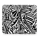 Abstract Dazzle Pattern Print Mouse Pad