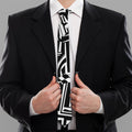 Abstract Dazzle Pattern Print Necktie