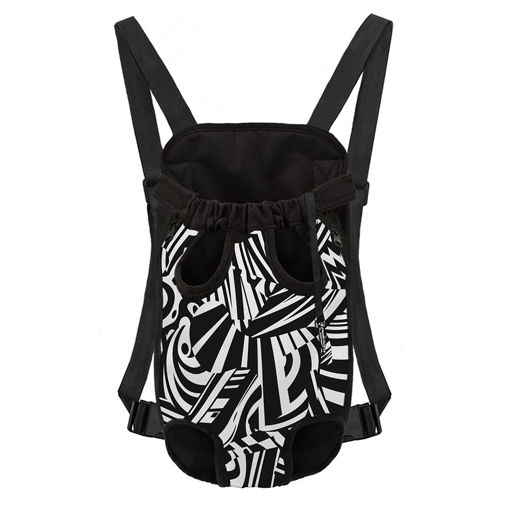 Abstract Dazzle Pattern Print Pet Carrier Backpack