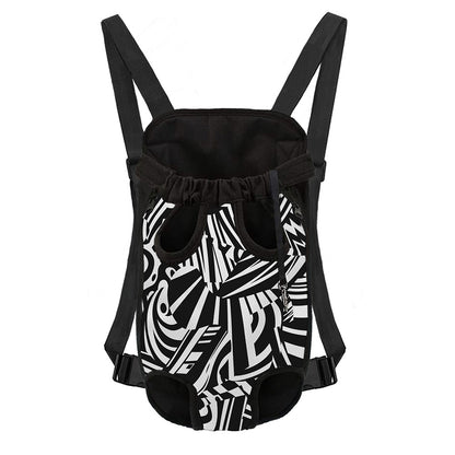 Abstract Dazzle Pattern Print Pet Carrier Backpack