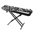 Abstract Dazzle Pattern Print Piano Keyboard Cover