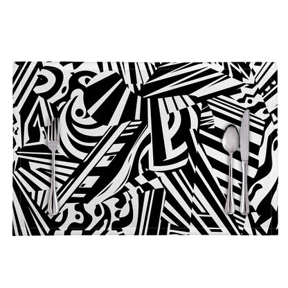 Abstract Dazzle Pattern Print Placemat