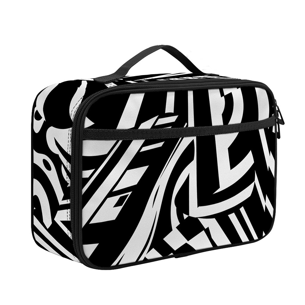 Abstract Dazzle Pattern Print Portable Lunch Bag