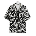 Abstract Dazzle Pattern Print Rayon Hawaiian Shirt