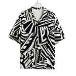 Abstract Dazzle Pattern Print Rayon Hawaiian Shirt