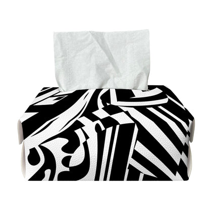 Abstract Dazzle Pattern Print Rectangle Tissue Box Cover