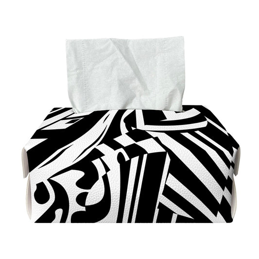 Abstract Dazzle Pattern Print Rectangle Tissue Box Cover
