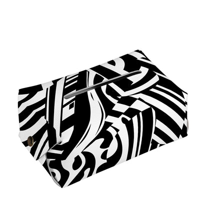 Abstract Dazzle Pattern Print Rectangle Tissue Box Cover