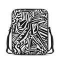 Abstract Dazzle Pattern Print Rectangular Crossbody Bag