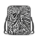 Abstract Dazzle Pattern Print Rectangular Crossbody Bag