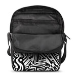 Abstract Dazzle Pattern Print Rectangular Crossbody Bag