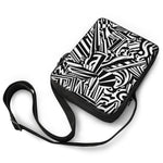 Abstract Dazzle Pattern Print Rectangular Crossbody Bag