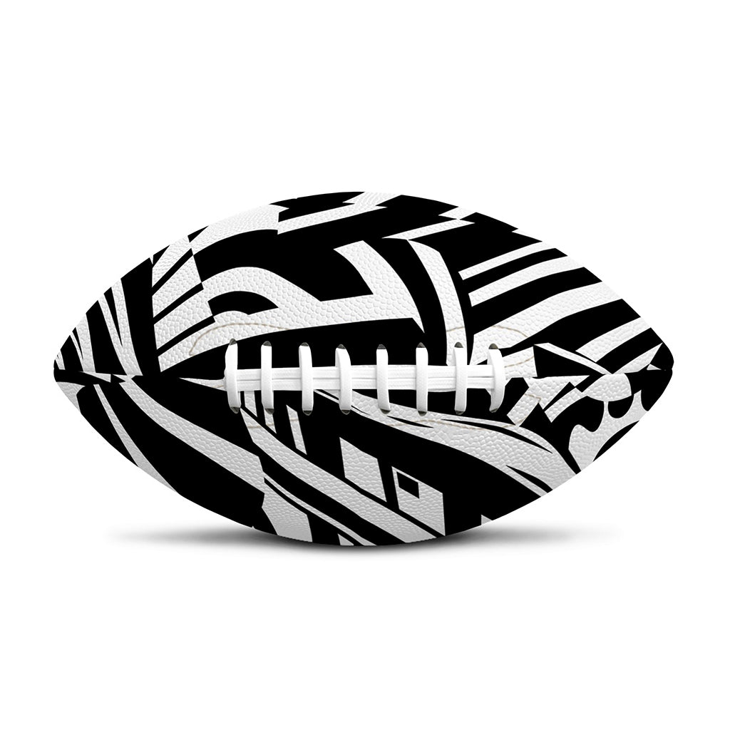 Abstract Dazzle Pattern Print Rugby Ball
