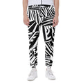 Abstract Dazzle Pattern Print Joggers