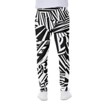 Abstract Dazzle Pattern Print Scuba Joggers