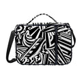 Abstract Dazzle Pattern Print Shoulder Strap Bible Bag