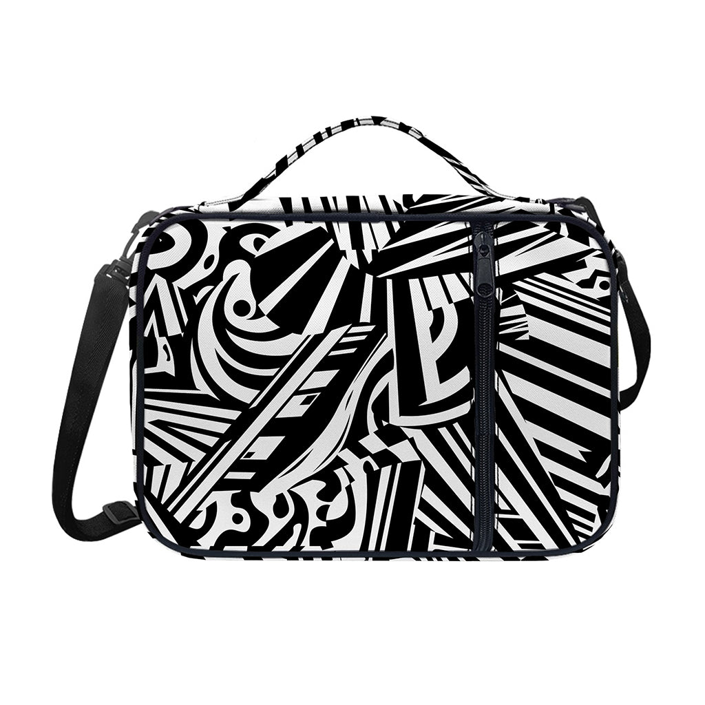 Abstract Dazzle Pattern Print Shoulder Strap Bible Bag
