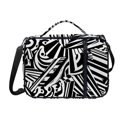 Abstract Dazzle Pattern Print Shoulder Strap Bible Bag