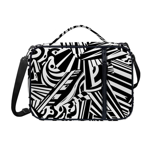 Abstract Dazzle Pattern Print Shoulder Strap Bible Bag