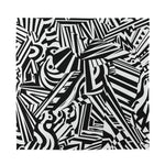 Abstract Dazzle Pattern Print Silk Bandana