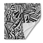 Abstract Dazzle Pattern Print Silk Bandana