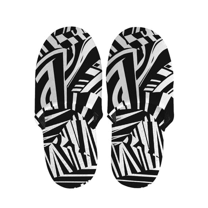 Abstract Dazzle Pattern Print Slippers