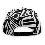 Abstract Dazzle Pattern Print Snapback Cap