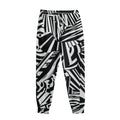 Abstract Dazzle Pattern Print Sweatpants