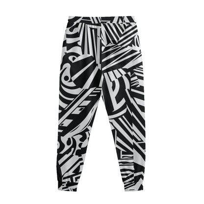 Abstract Dazzle Pattern Print Sweatpants