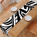 Abstract Dazzle Pattern Print Table Runner