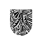 Abstract Dazzle Pattern Print Toilet Lid Cover