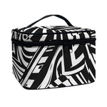 Abstract Dazzle Pattern Print Travel Makeup Bag