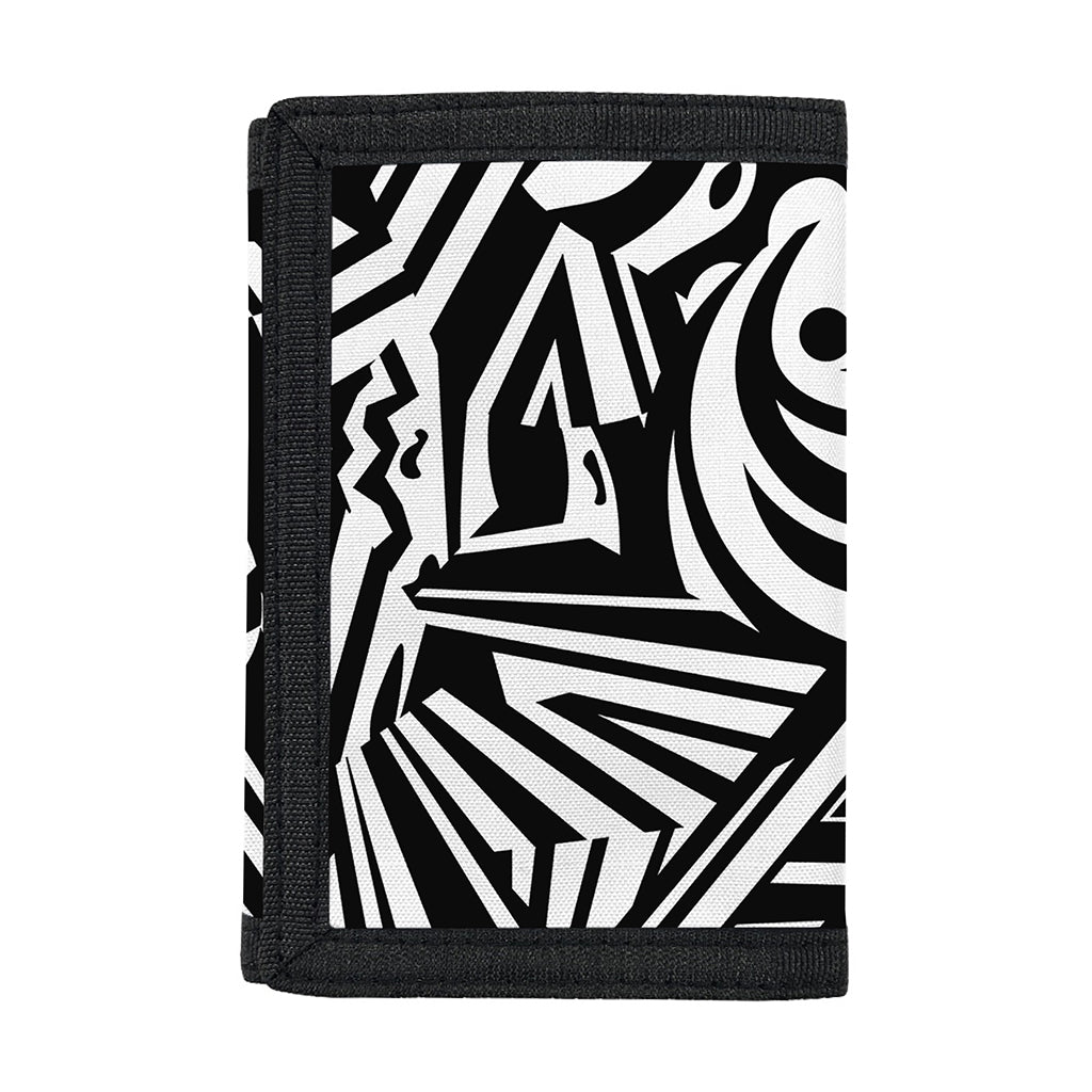 Abstract Dazzle Pattern Print Trifold Wallet
