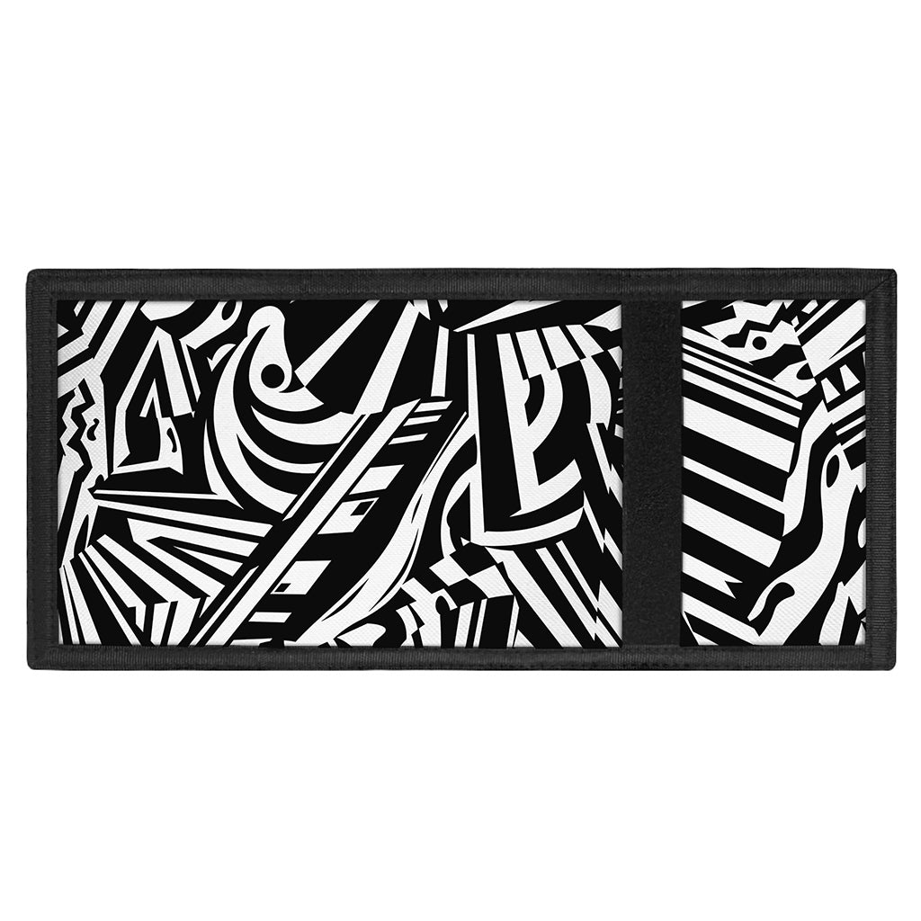 Abstract Dazzle Pattern Print Trifold Wallet