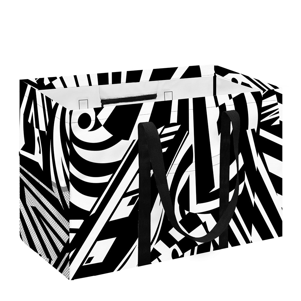 Abstract Dazzle Pattern Print Utility Tote Bag