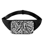 Abstract Dazzle Pattern Print Waist Bag