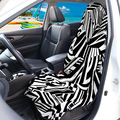 Abstract Dazzle Pattern Print Waterproof Car Seat Cover