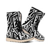 Abstract Dazzle Pattern Print Winter Boots