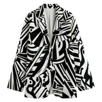 Abstract Dazzle Pattern Print Women's Blazer