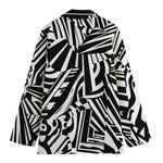 Abstract Dazzle Pattern Print Women's Blazer