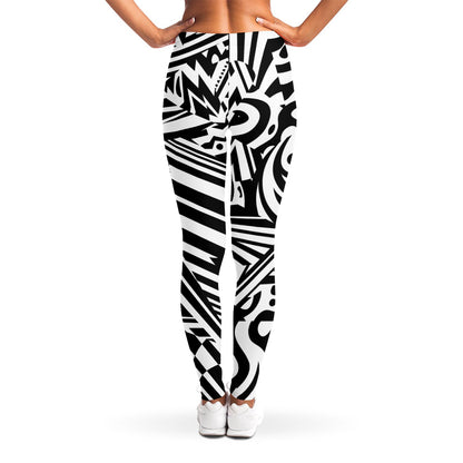 Abstract Dazzle Pattern Print Women's Leggings