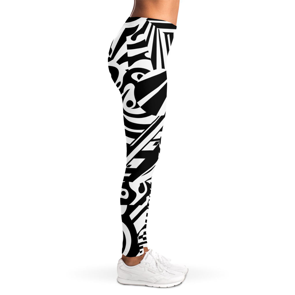 Abstract Dazzle Pattern Print Women's Leggings