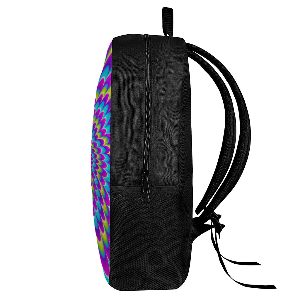 Abstract Dizzy Moving Optical Illusion 17 Inch Backpack