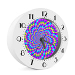 Abstract Dizzy Moving Optical Illusion Alarm Clock