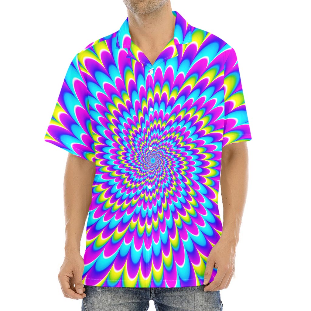 Abstract Dizzy Moving Optical Illusion Aloha Shirt